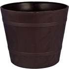 Ruskea puujäljitelmä ruukku 26 cm