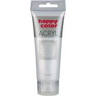 Akryylimaali Happy Color 75 ml, hopea satiini