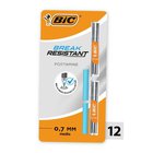 Bic automaattinen kynätäyttö pyyhekumilla, 0,7mm, 12 kpl.
