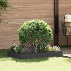 vidaXL Nurmireunus 100 x 60 x 20 cm Teräs Musta