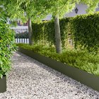 vidaXL Nurmireunus 10 kpl 100 x 22 cm Teräs Oliivinvihreä
