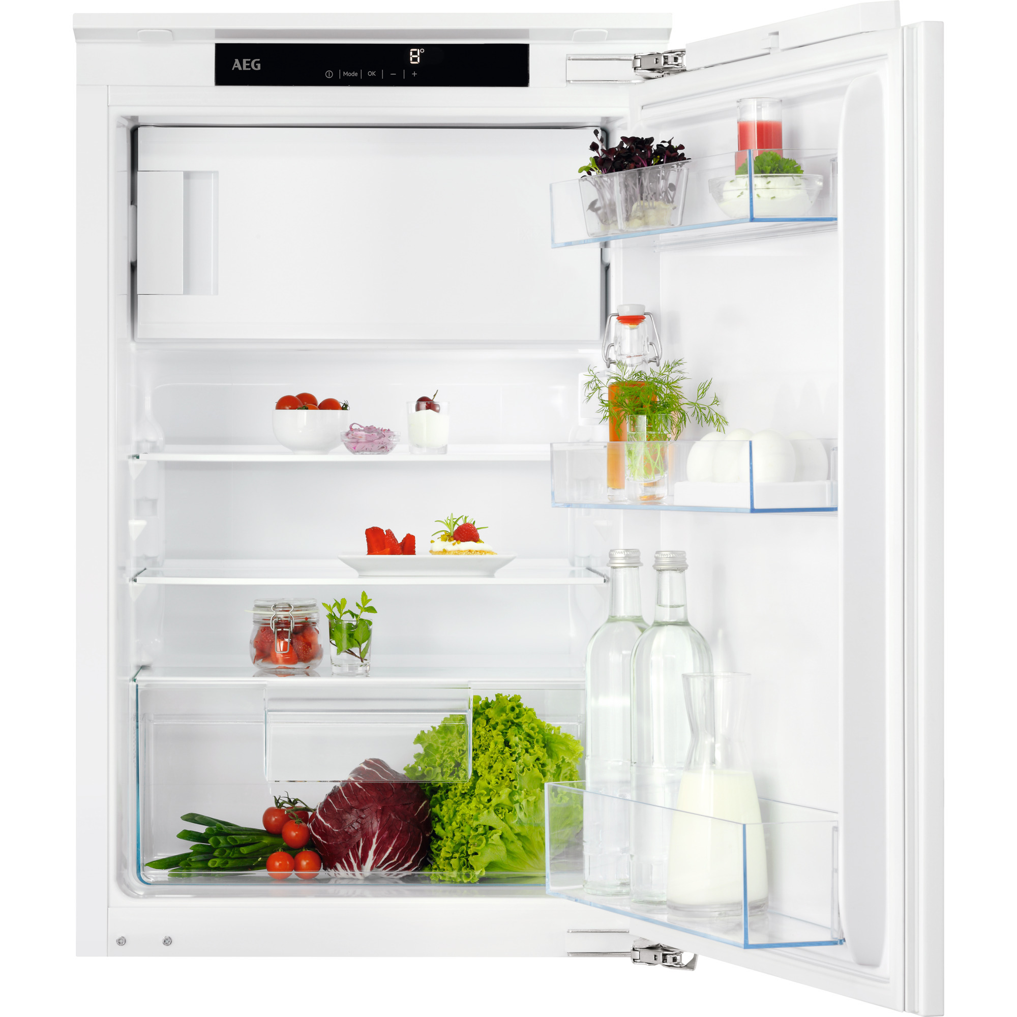 AEG OSF5088EF jääkaappi pakastelokerolla, integroitava