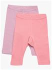 Pippi Leggingsit 2-pack, Dusty Rose, 80
