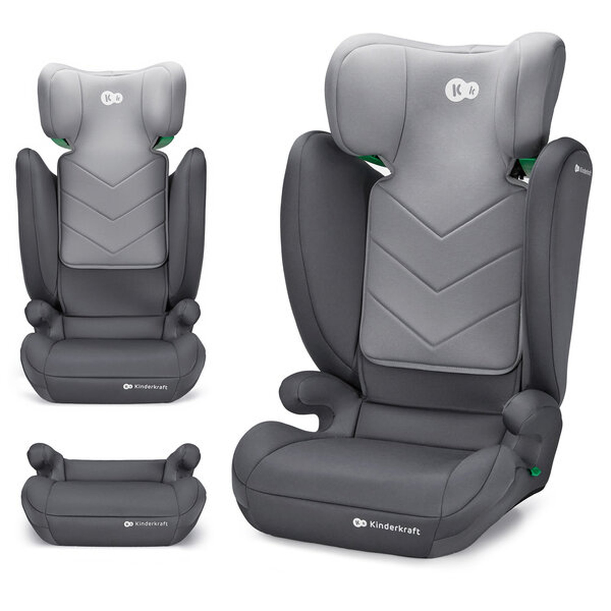 Kinderkraft turvaistuin I-Spark 2 Plus i-Size, 100–150 cm, harmaa