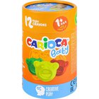 Carioca Misiaki Baby värikynät lapsille 1-vuotiaasta alkaen, 12 kpl.