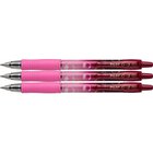 Pilot G2 Bubble Gel Pen, 0,7 mm, vaaleanpunainen/sininen, 3 kpl.