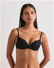 Nelly - Musta - Micro Lace Push Up Bra