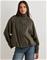Nelly - Vihreä - High Collar Wool Bomber – kuva 1