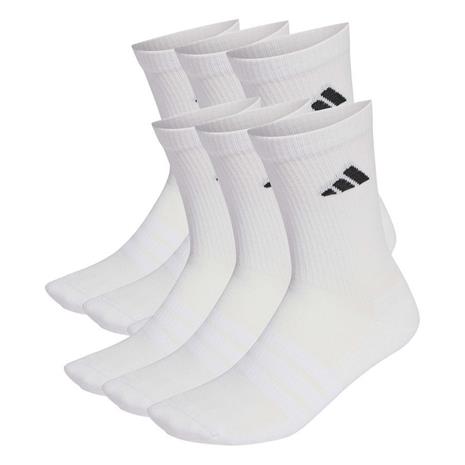 adidas Sukat Cushioned Crew 6-Pack - Valkoinen/Musta