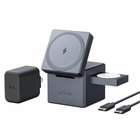Anker 3-in-1 Cube with MagSafe, 15W -langaton latausasema, Musta