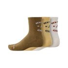 New Balance Sukat Graphic Quarter Crew 3-pack - Ruskea/Keltainen/Valkoinen