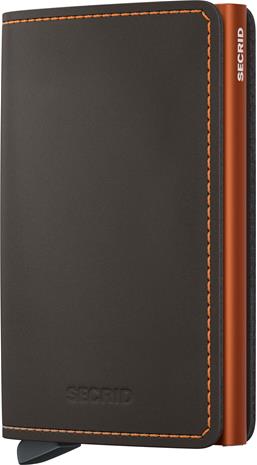 Secrid Slimwallet Matte Truffle & Orange