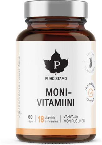 Puhdistamo monivitamiini 60kaps ravintolisä