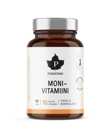Puhdistamo monivitamiini 60kaps ravintolisä