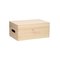 Playwood Storage Chest Rectangular Hinged Lid Pine Small – kuva 1