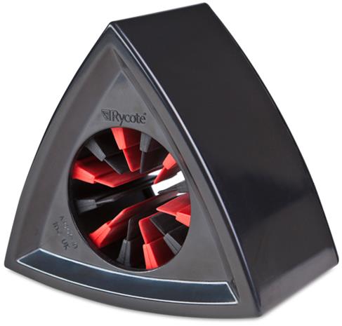 Rycote Triangular Black Mic Flag (RYC107302), mikrofoniosa logolle