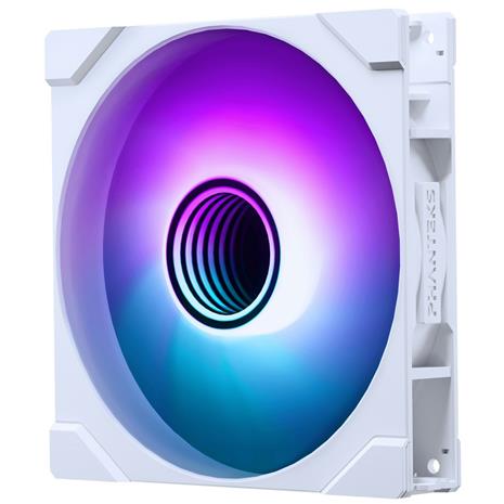 Phanteks M25 Gen2 PWM ARGB -tuuletin, hydraulinen laakeri, 140 mm, valkoinen – kuva 5/5