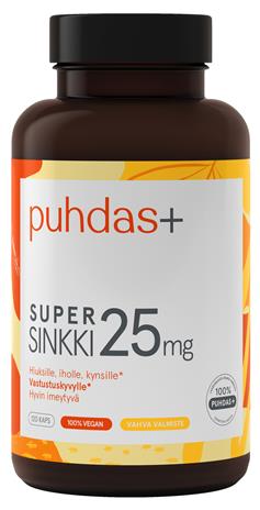 Puhdas+ Tuplasinkki 25 mg 120kaps