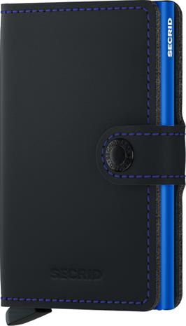 Secrid Miniwallet Matte Black & Blue
