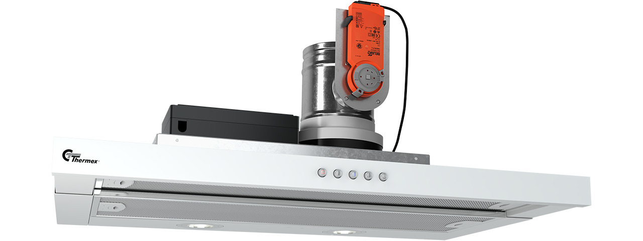 Thermex Super Silent Slider liesikupu, ilmanvaihdon ohjaus/tehostus, 60 cm, valkoinen