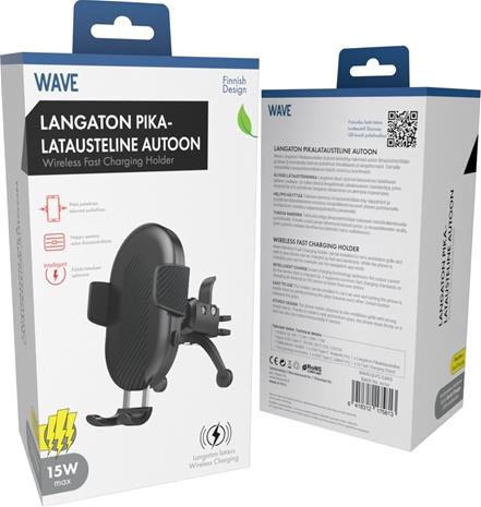 Wave Qi 15W Wireless Charging Car Mount – kuva 4/5
