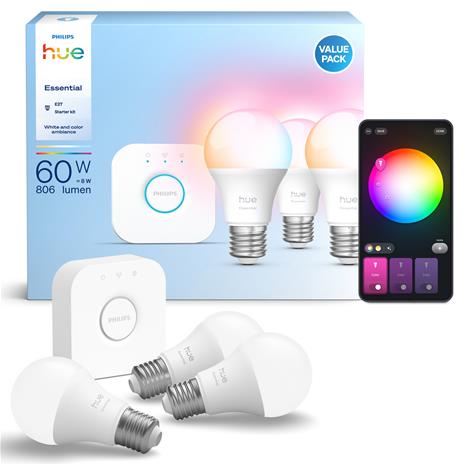 Philips Hue Essentials LED lamput 3 W, E27 (3 kpl)