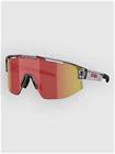 BLIZ Active Eyewear Matrix Transparent Dark Grey Sunglasses brow w red multi
