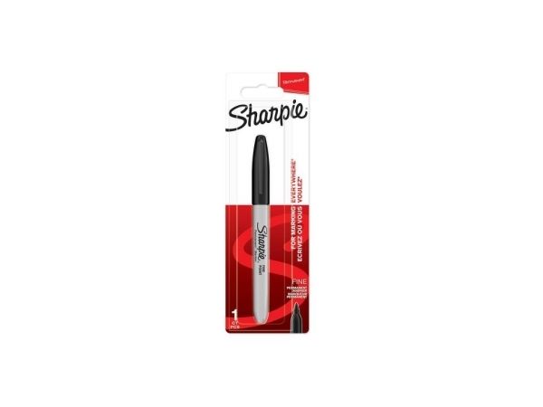 Sharpie Permanent Marker | Fine Point | Black | 1 Count
