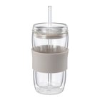 Modern House - Sipster kaksiseinäinen juomalasi 30 cl kirkas lämminharmaa