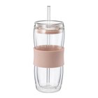 Modern House - Sipster Kaksiseinäinen juomalasi 50 cl klar Puuteriroosa