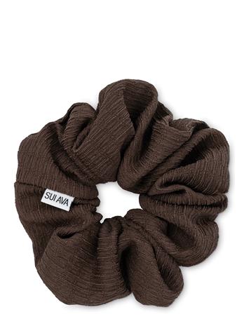 SUI AVA Ea Zig-Zag Scrunchie Chocolate