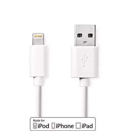 Nedis CCGL39300WT10 lightning cable