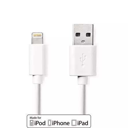 Nedis CCGL39300WT20 lightning cable