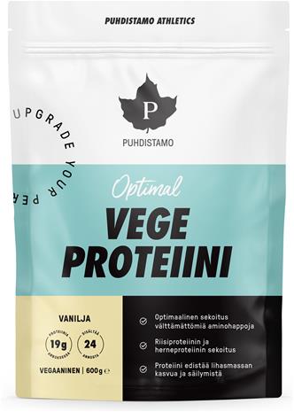 Puhdistamo Optimal Vegeproteiini vanilja 600 g