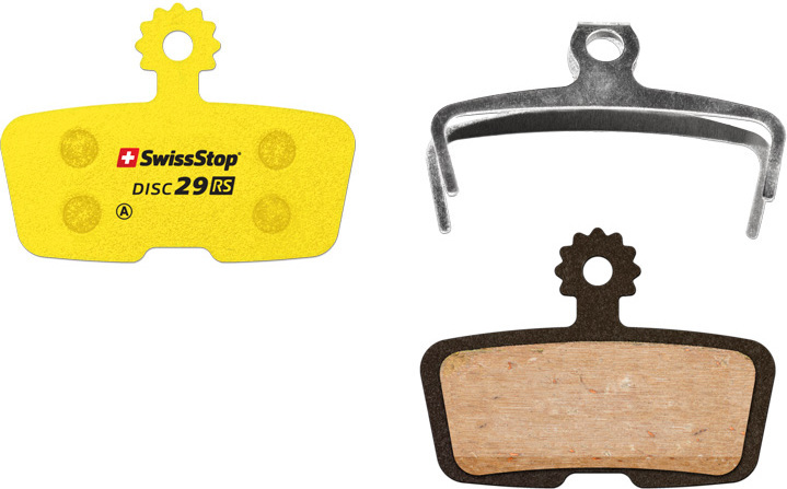 SwissStop Disc 29 RS Brake Pads for Avid Code/Code R/SRAM Code RSC/Code R/Guide RE, keltainen