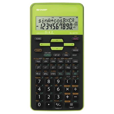 Scientific Calculator SHARP EL-531TH green