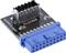 InLine USB 3.0 to USB 3.1 Front Panel Key-A Adapter internal – kuva 3