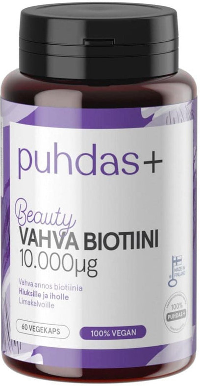 Puhdas+ Beauty Biotiini 10.000 Âµg 60 vegekaps