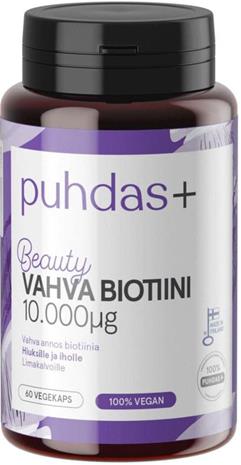 Puhdas+ Beauty Biotiini 10.000 Âµg 60 vegekaps