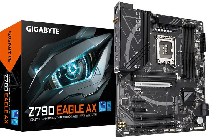 GIGABYTE Z790 EAGLE AX Motherboard - Supports Intel Core 14th Gen CPUs, 12+1+1Phases Digital VRM, up to 7600MHz DDR5 (OC), 3xPCIe 4.0 M.2, Wi-Fi 6E, 2.5GbE LAN, USB 3.2 Gen 2
