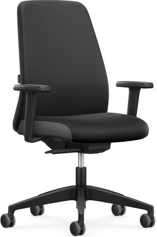 Interstuhl EVERYis1 -työtuoli, musta/harmaa – kuva 2/2