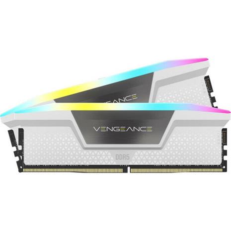Corsair Vengeance RGB DDR5-6000 - 32GB - CL30 - Dual Channel (2 pcs) - AMD EXPO & Intel XMP - Valkoinen RGB