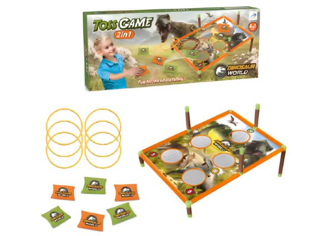 Suntoy Toss Game 2 In 1 Dinosaur - Orange - ONE SIZE