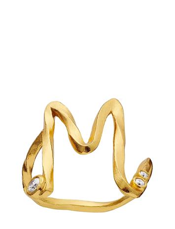 Maanesten M Alphabet Ring - Gold - 57