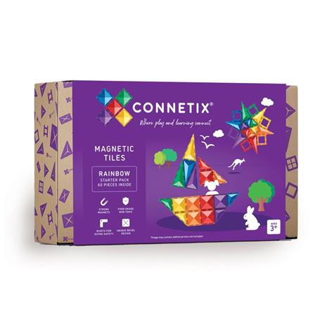CONNETIX Rainbow Starter Pack 60 el magneettitiiltä 3+