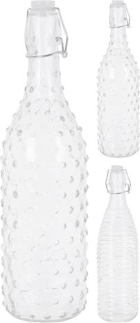 Lasipullo kannella, 1 L