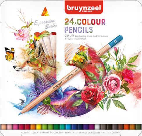 Bruynzeel Expression Colored Pencils Tin 24 – kuva 2/3