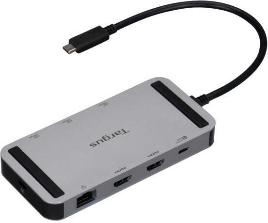 Targus DOCK429GL laptop dock/port replicator Wired USB4 Silver