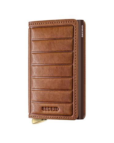 Secrid Premium Slimwallet Emboss Lines Cognac+