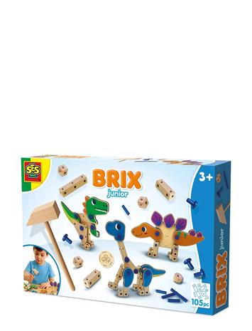 SES Creative Brix Junior Puusepän Työkalusarja Dinosaurukset
